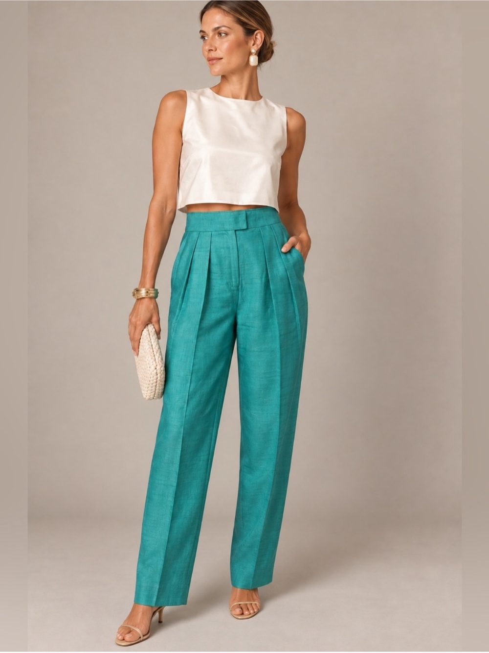 Julia amory silk pants NWT